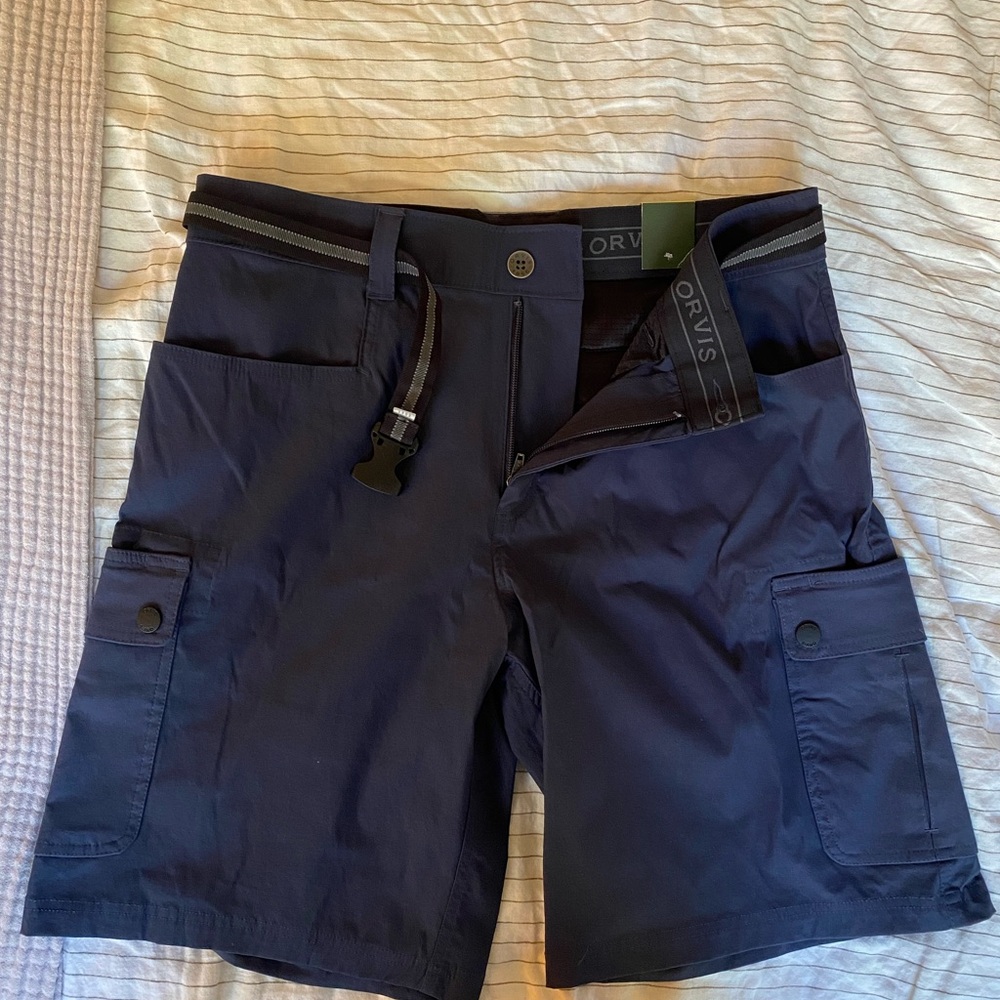 Orvis Men's Navy Cargo Shorts